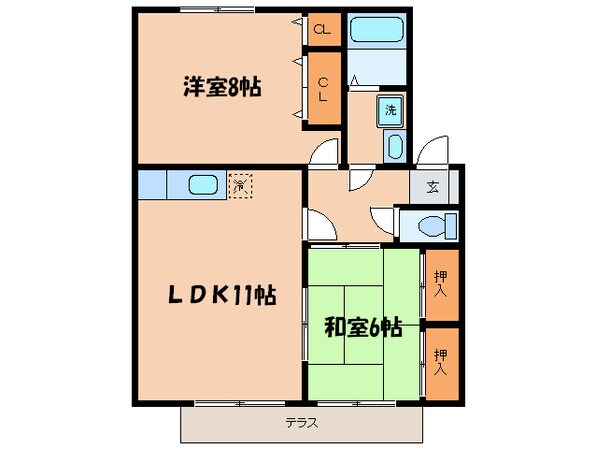 アク－ルＣ棟の物件間取画像